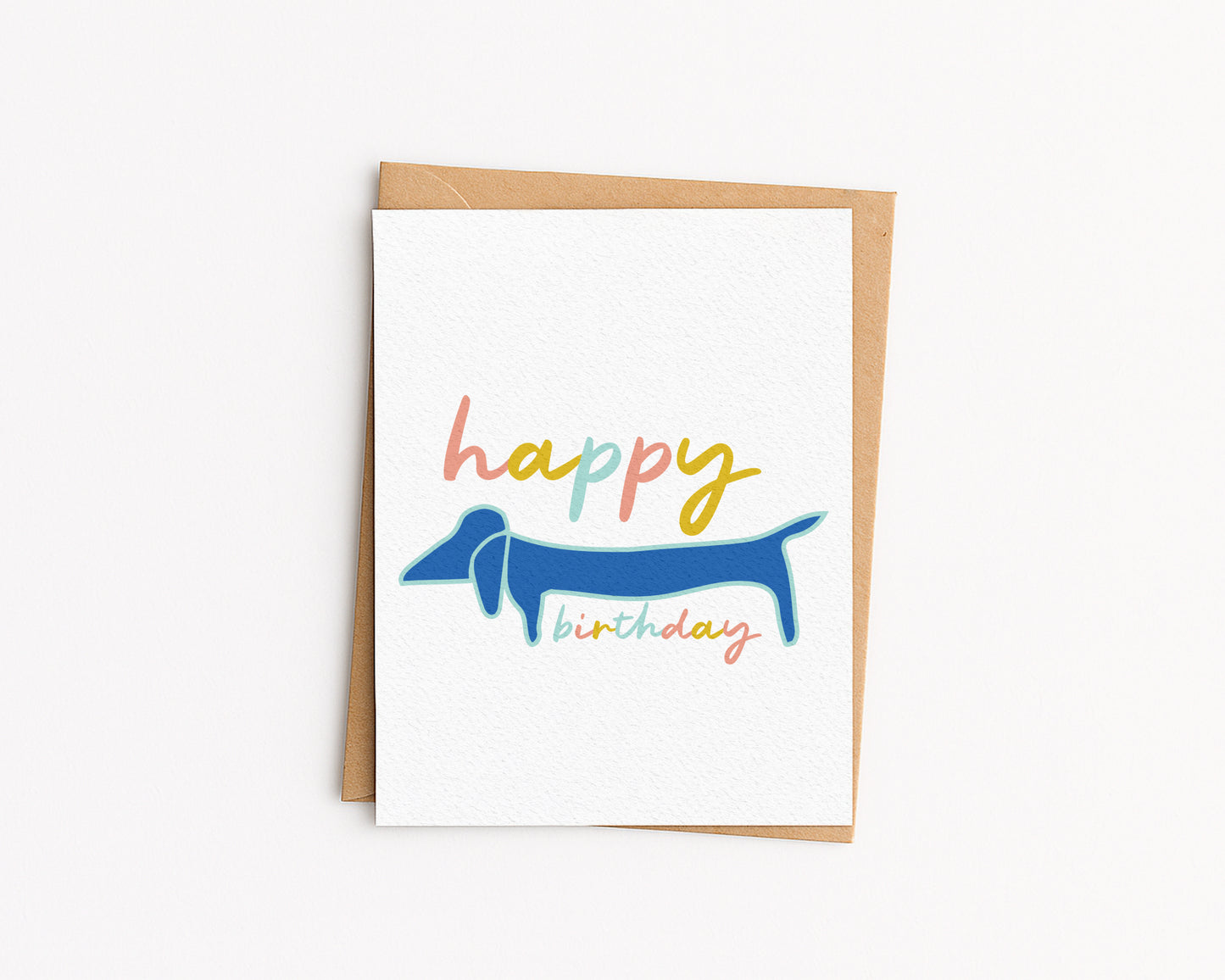 Happy Birthday Dachshund Dog Card