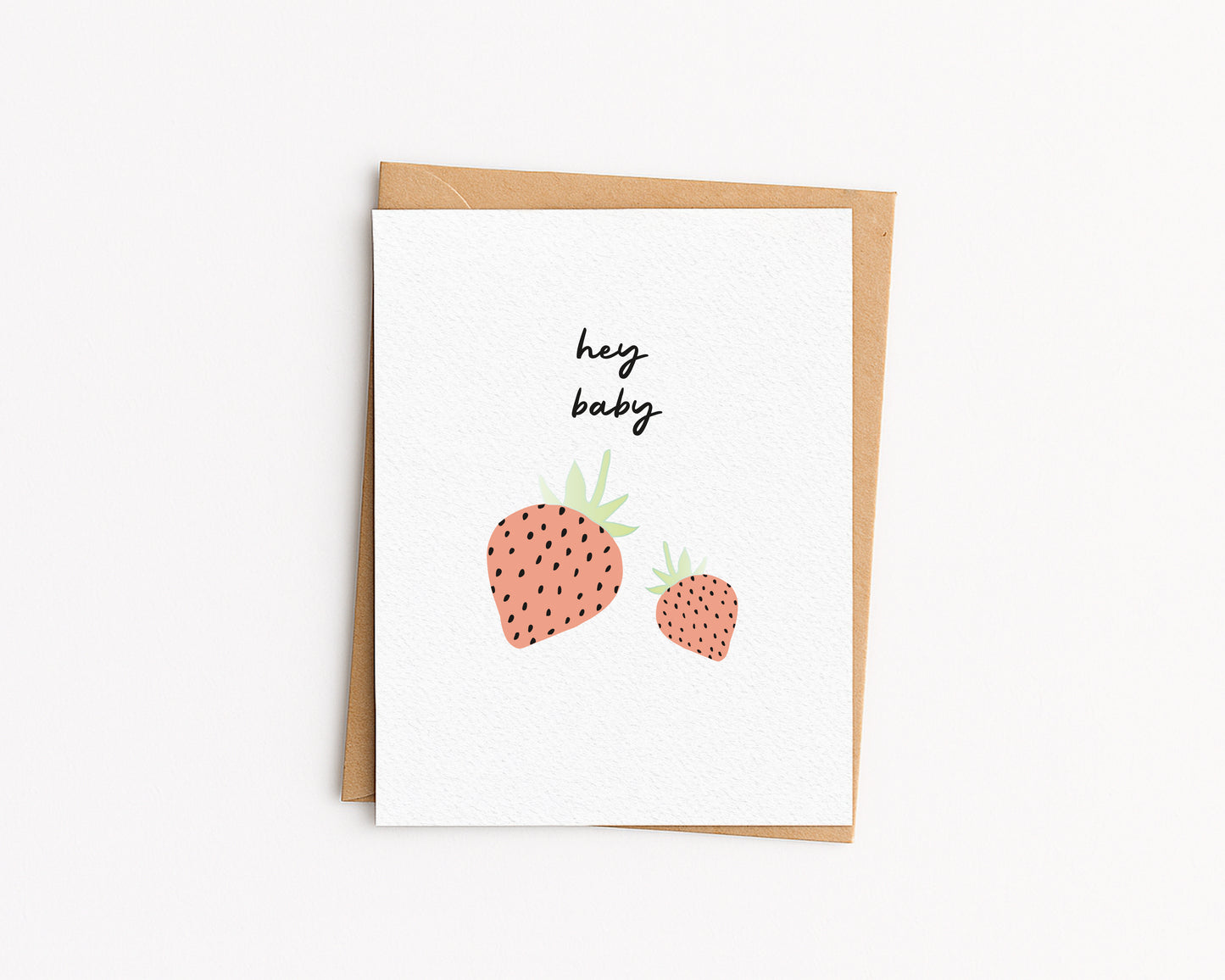 Hey Baby Card - Gender Neutral Baby Shower Card