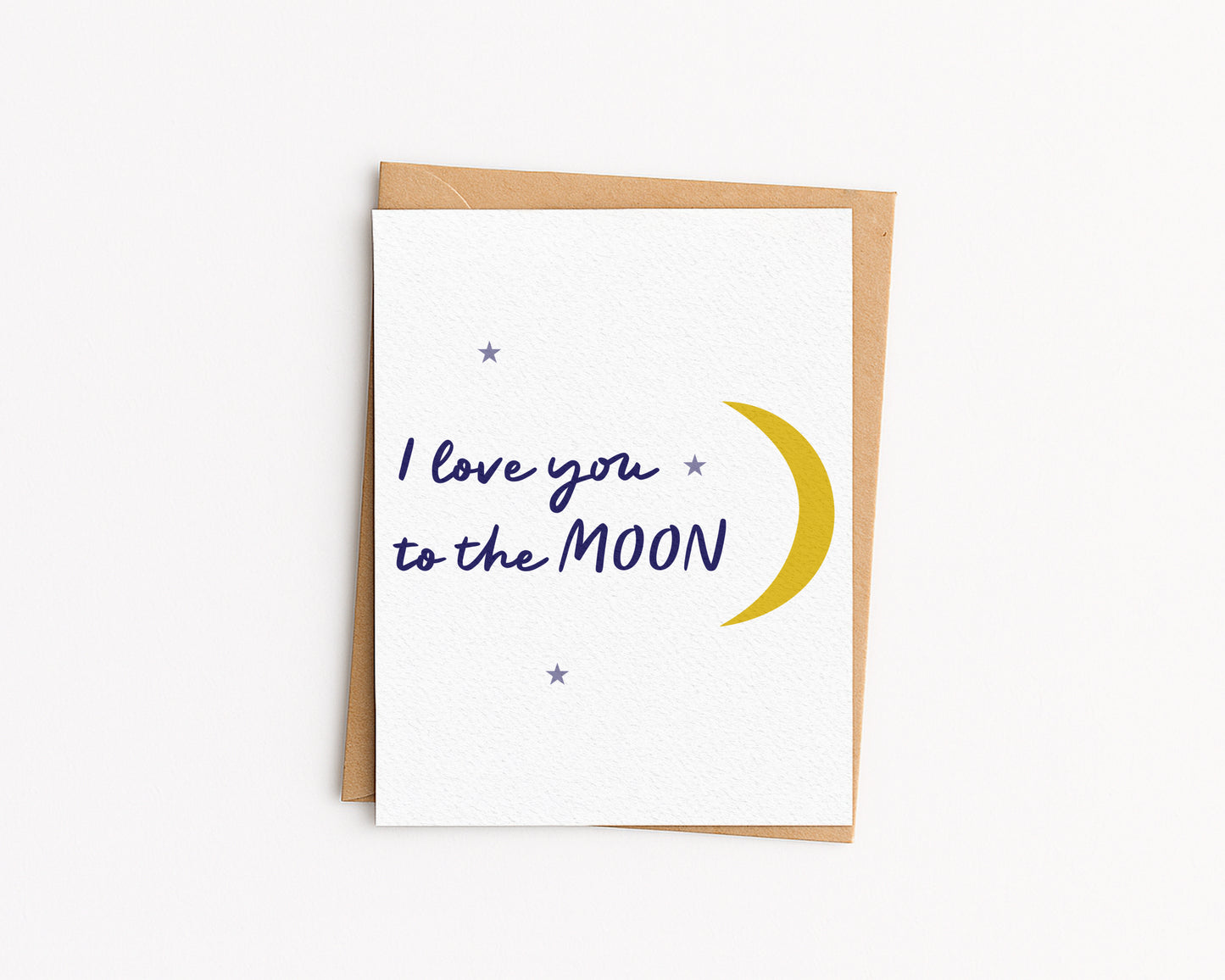 I love you to the Moon Card