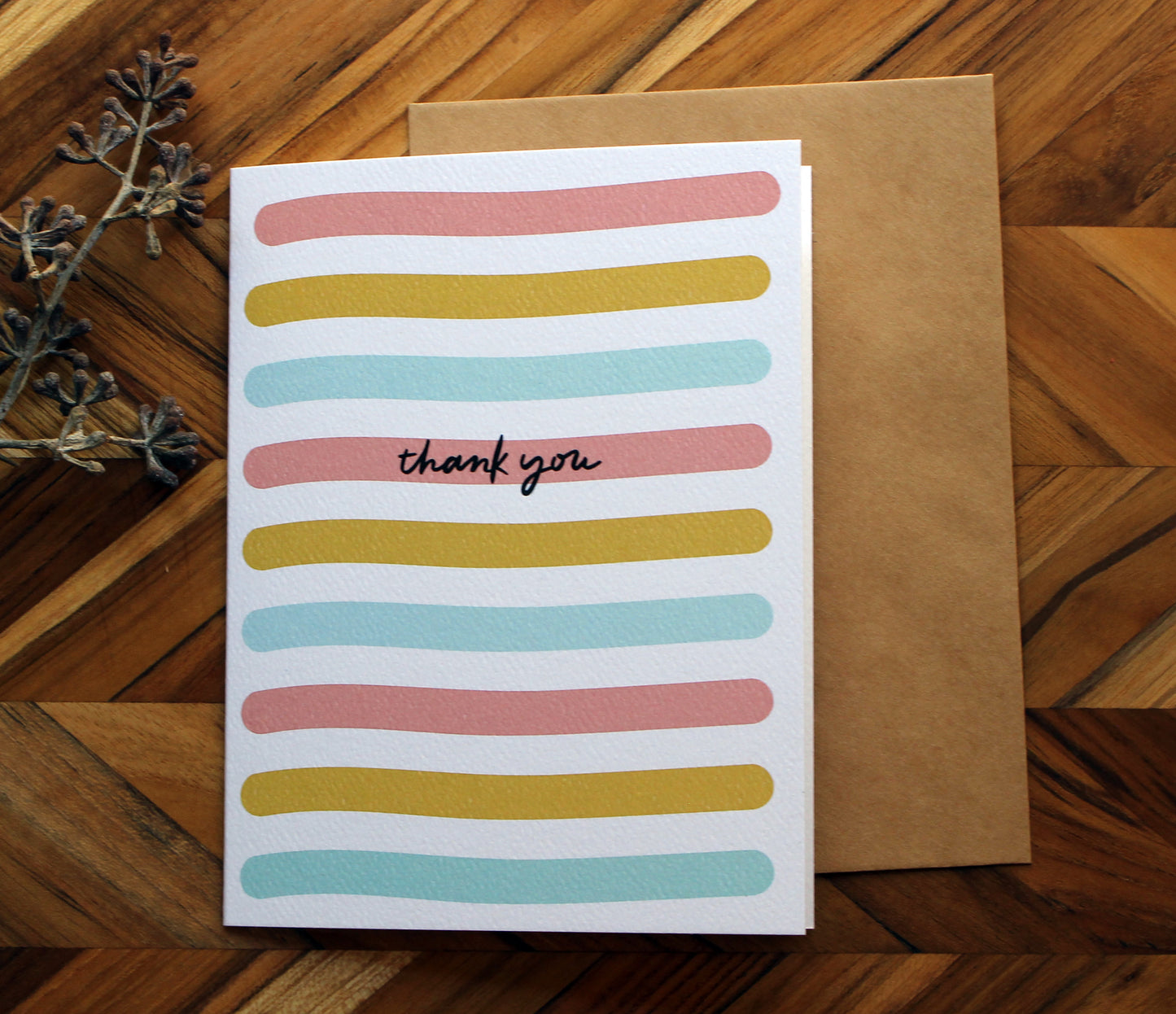 Thank you stripe card