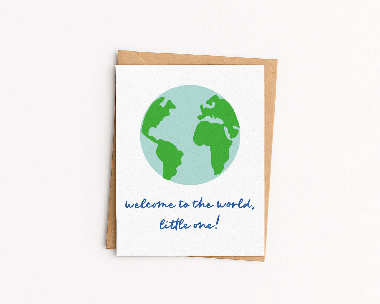 Welcome to the world card - Gender Neutral Baby Shower Card