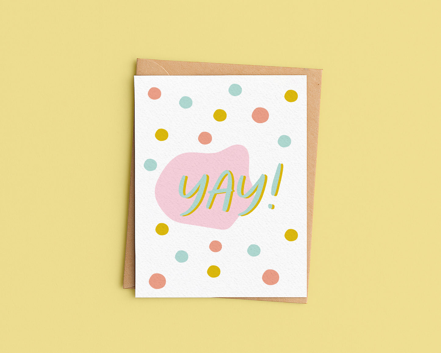 Yay! card - congratulations and celebration card