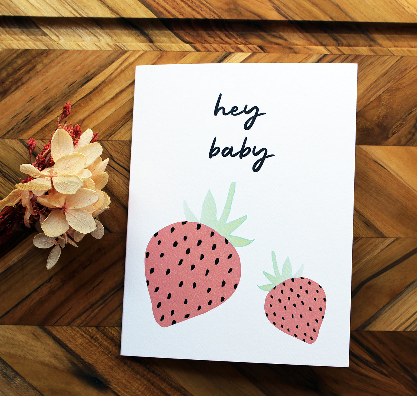 Hey Baby Card - Gender Neutral Baby Shower Card