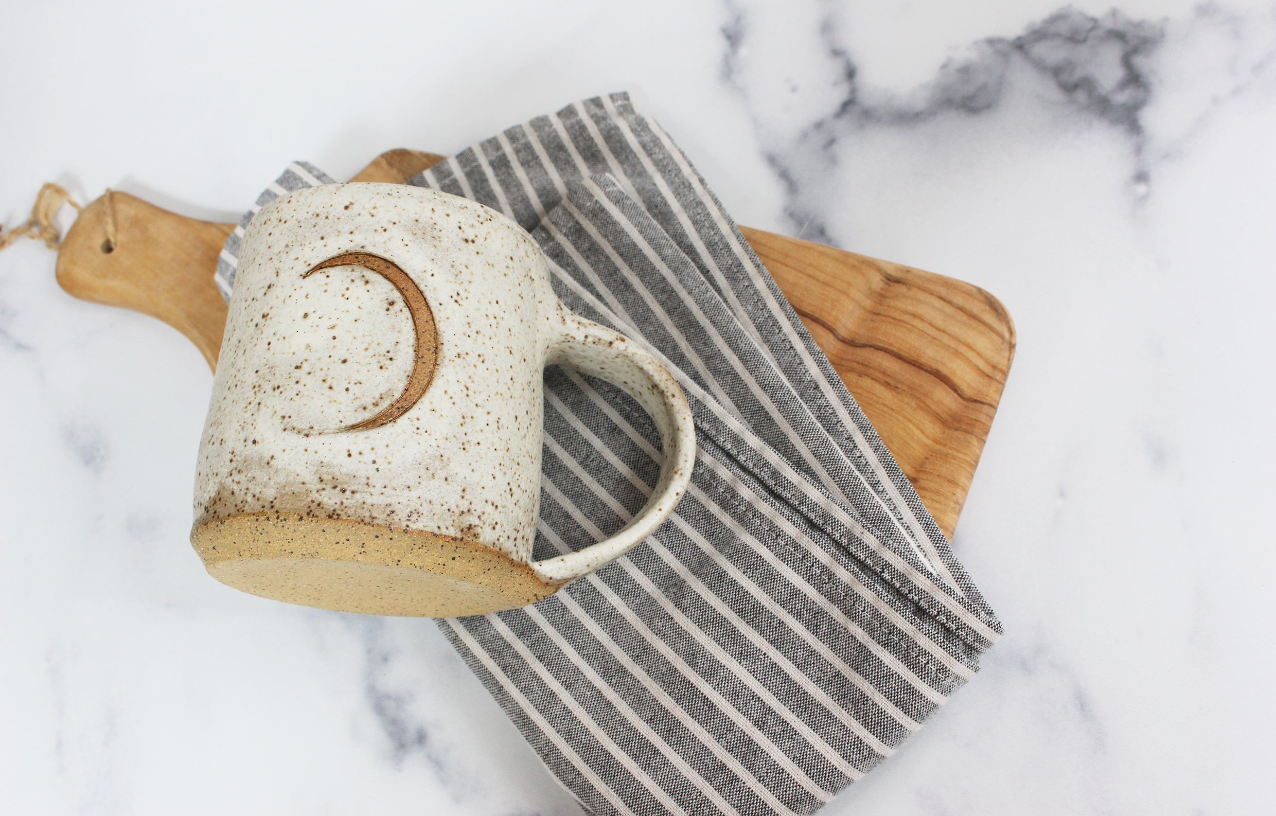 handmade celestial coffee mug