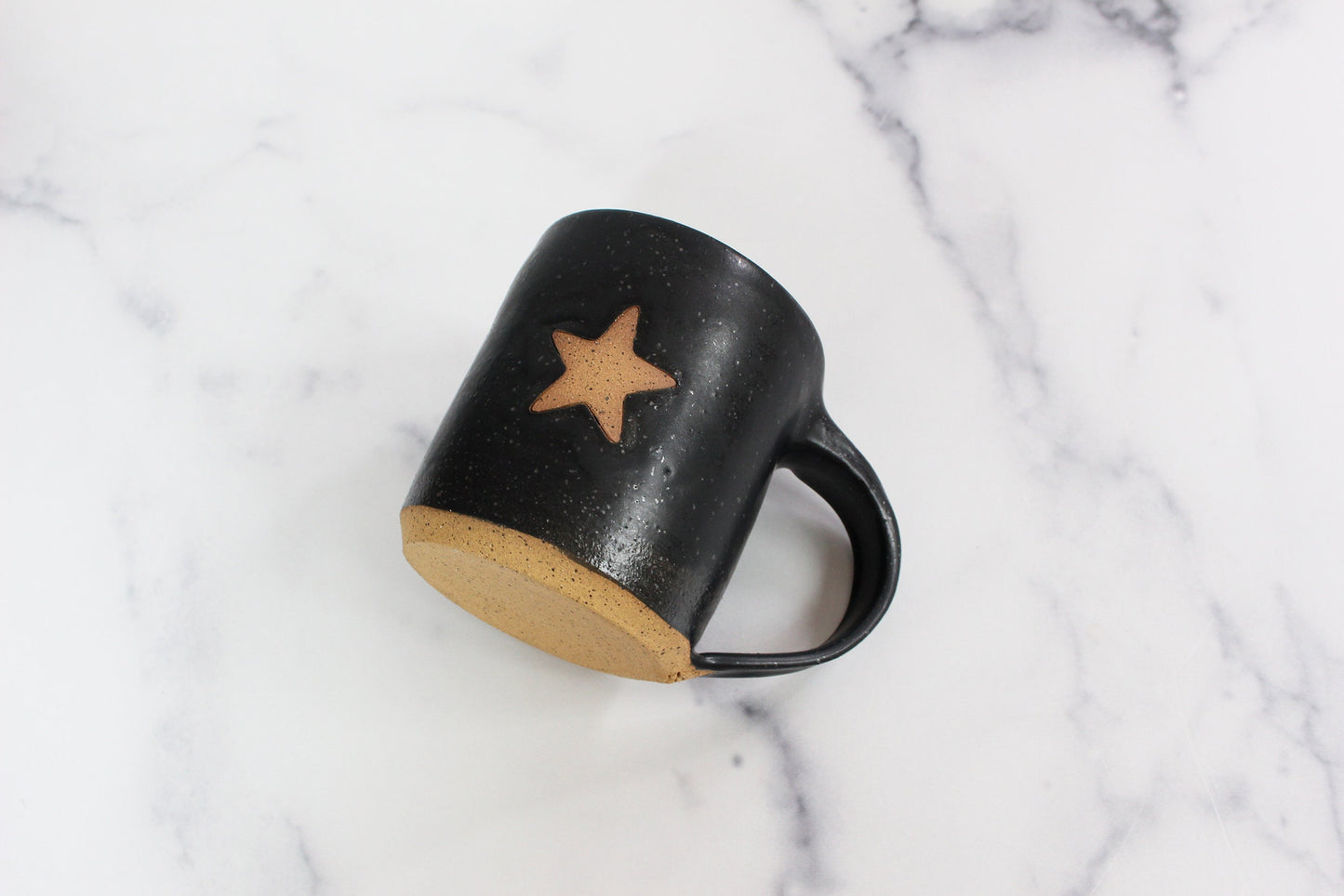 single star pottery coffee cup