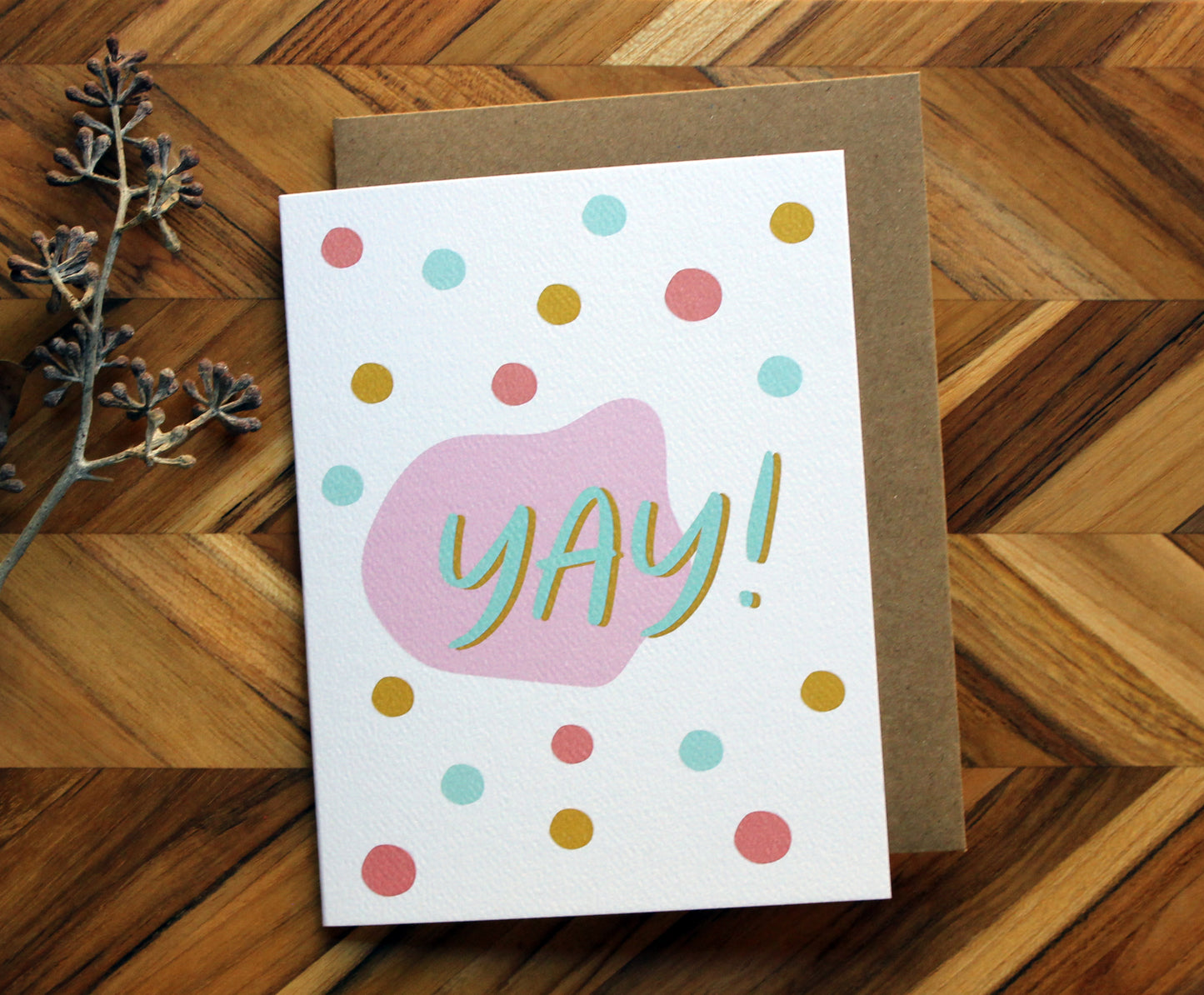 Yay! card - congratulations and celebration card