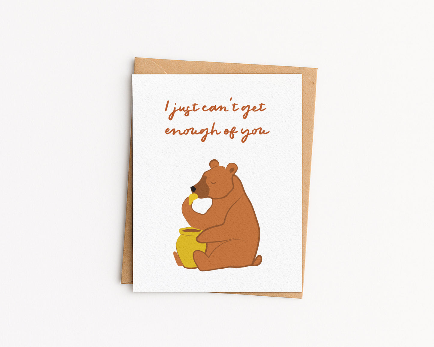 I just can't get enough of you Card