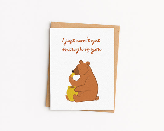 I just can't get enough of you Card