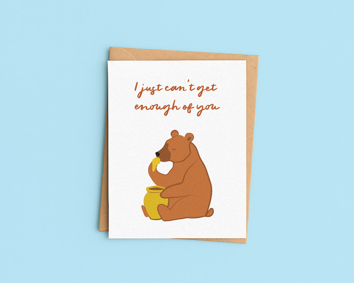 I just can't get enough of you Card