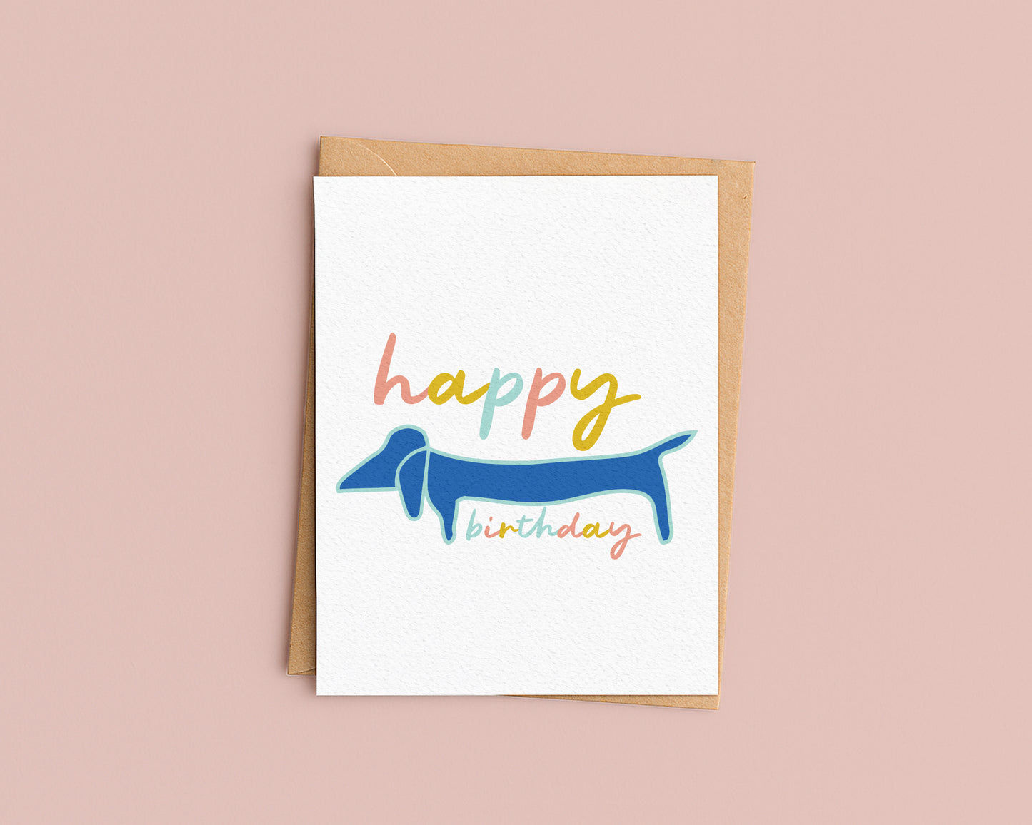 Happy Birthday Dachshund Dog Card