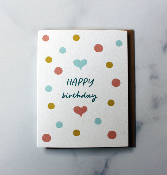 Happy Birthday Dot Card