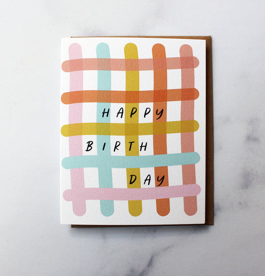 Happy Birthday Grid Card