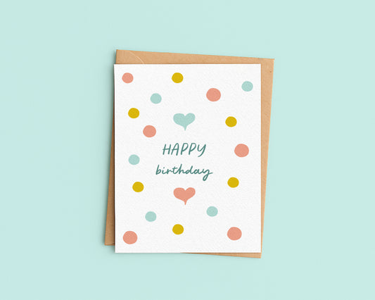 Happy Birthday Dot Card