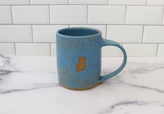 sky blue coffee mug