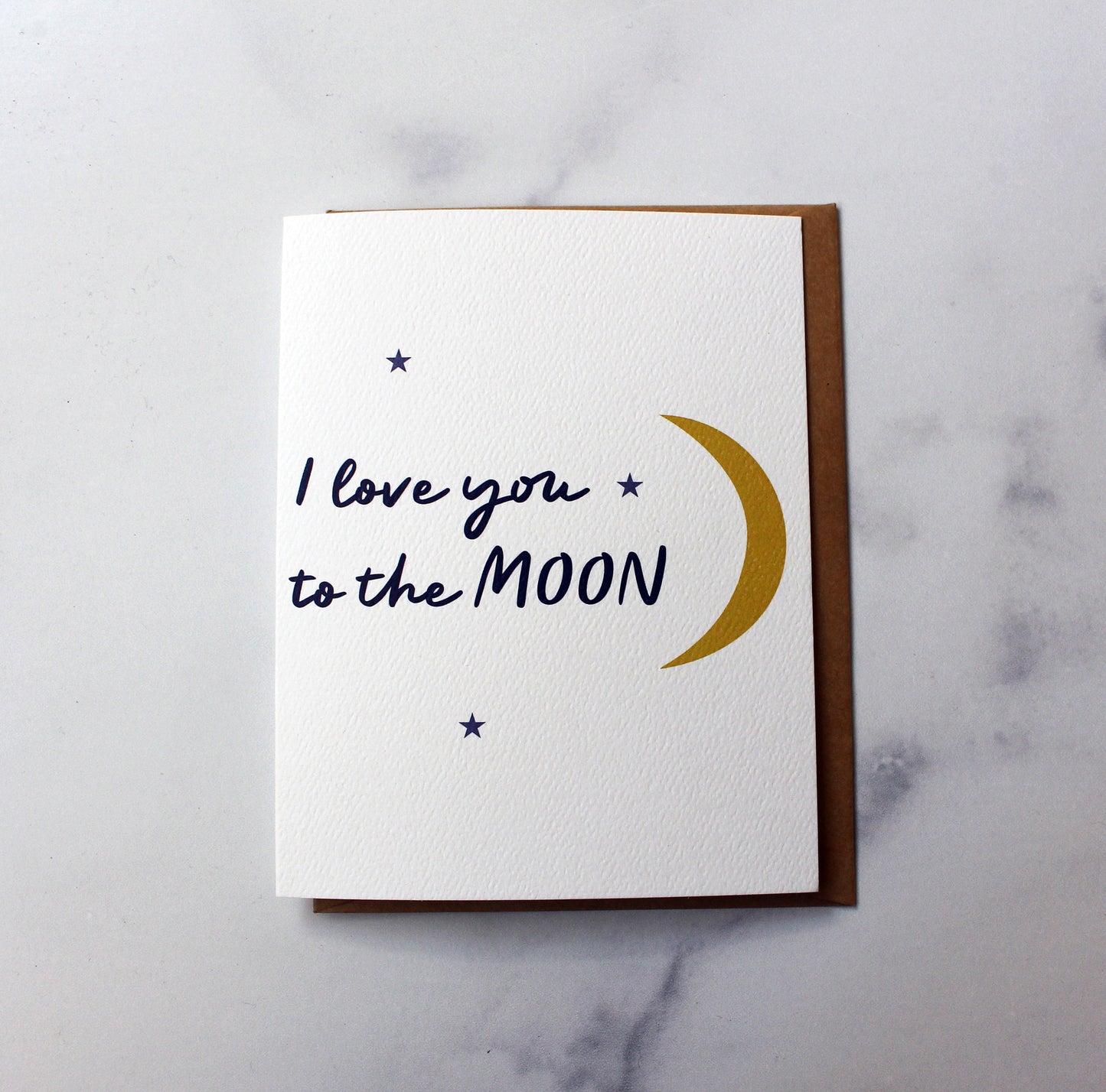 I love you to the Moon Card