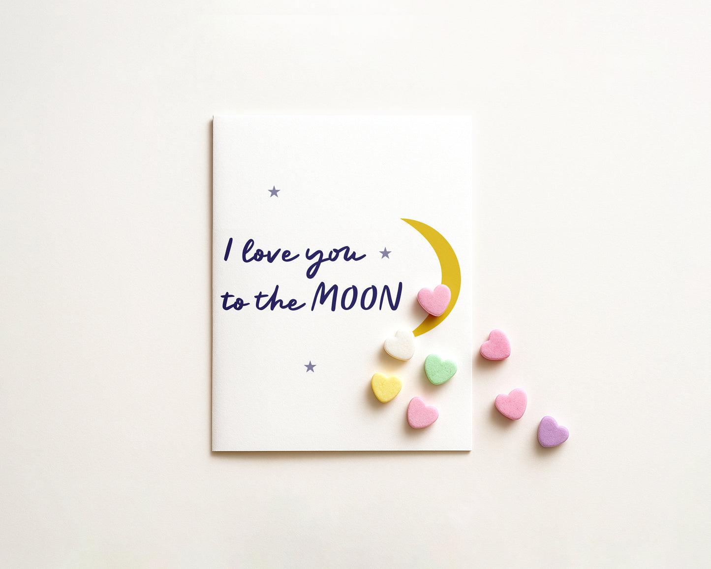 I love you to the Moon Card