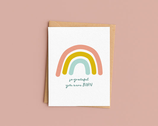So grateful you were born Card