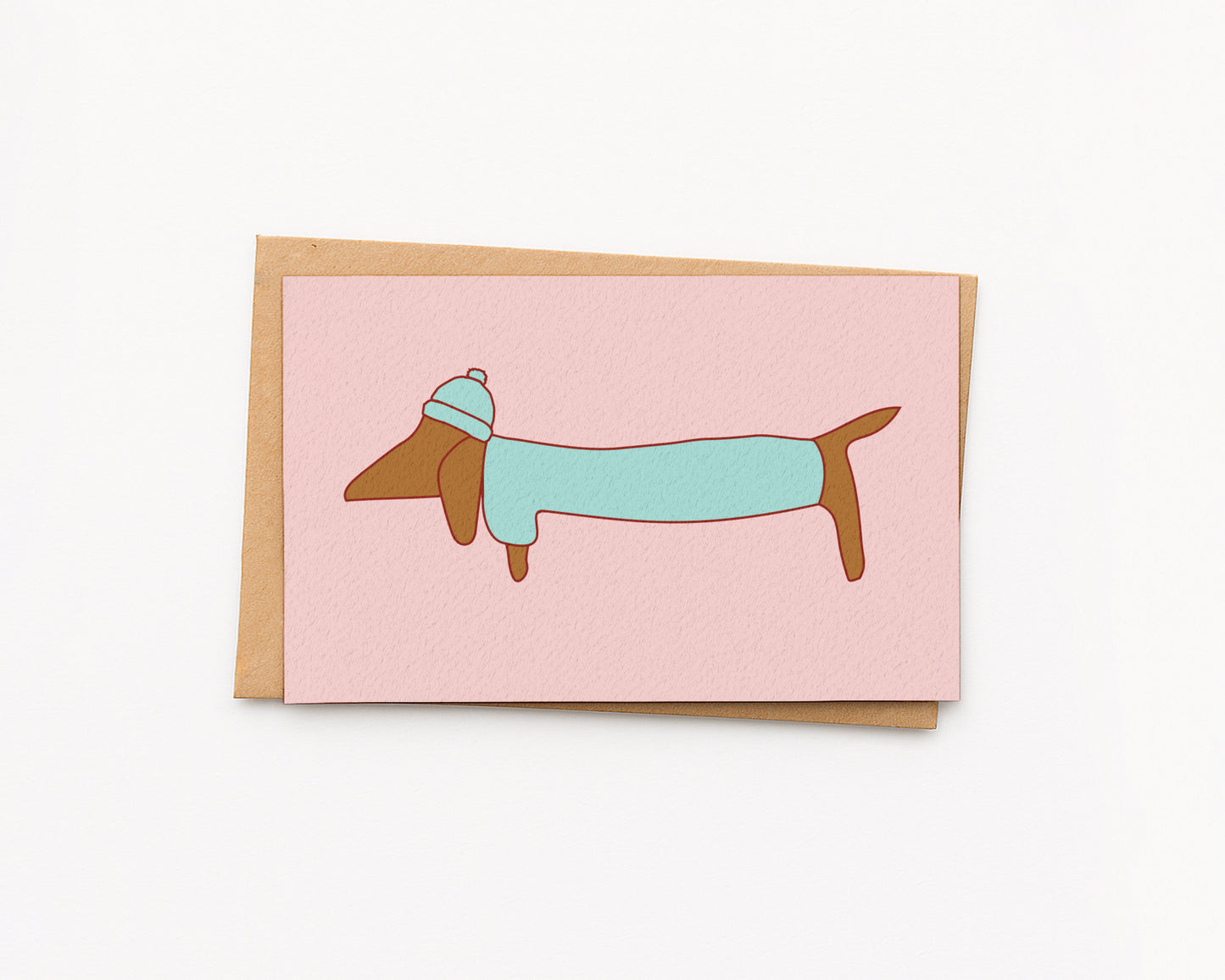 Winter Weenie Dog Dachshund Mini Card Set