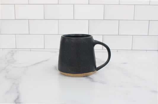 black modern ceramic mug